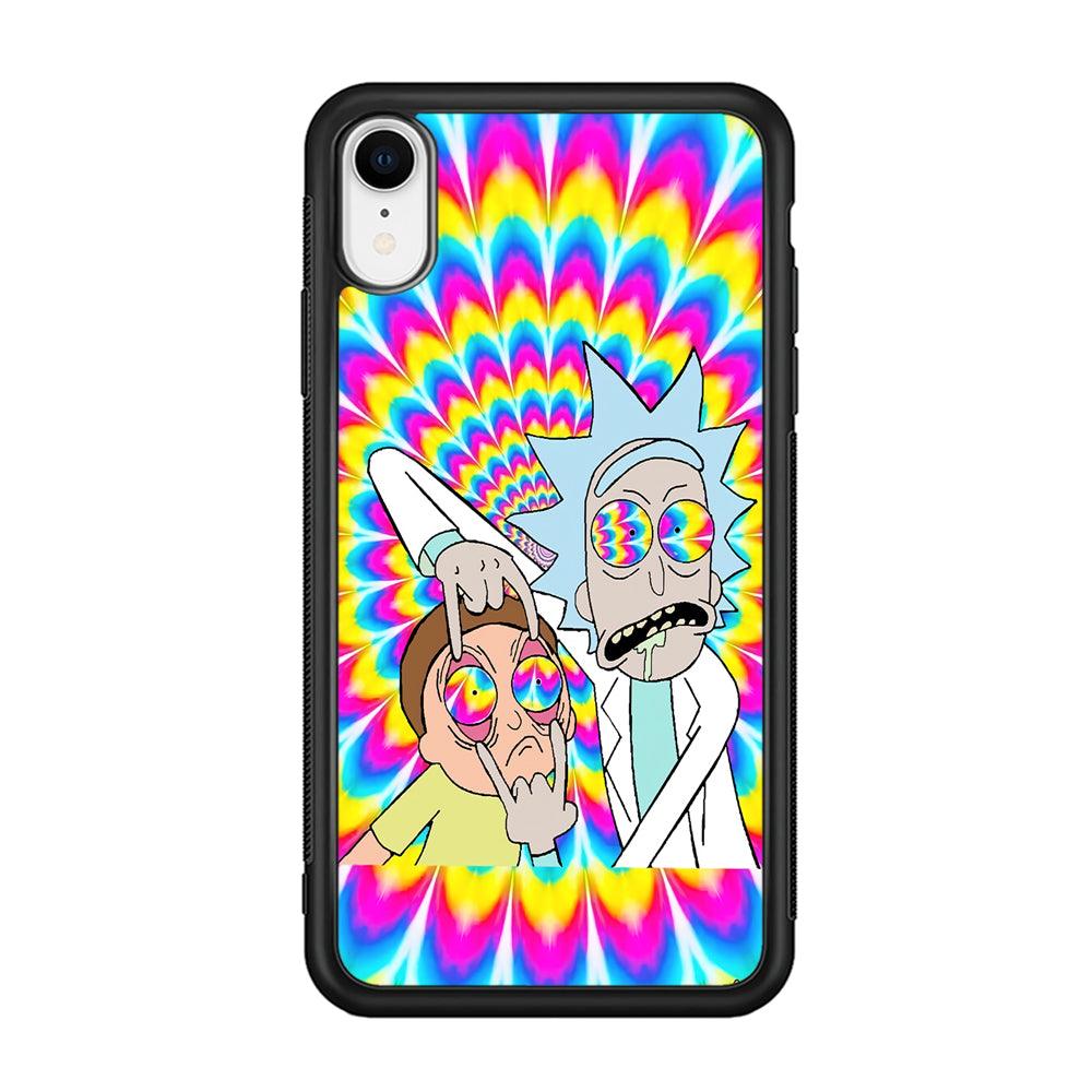 Rick and Morty Hippie Hype iPhone XR Case-Oxvistore