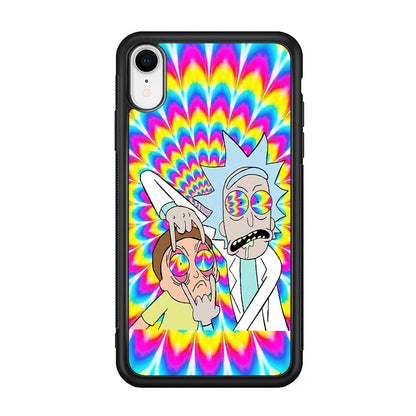 Rick and Morty Hippie Hype iPhone XR Case-Oxvistore