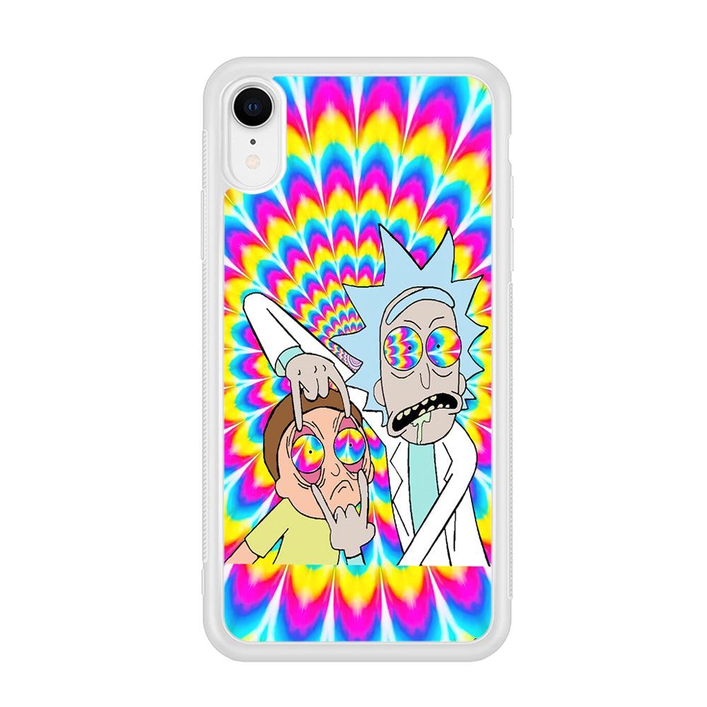 Rick and Morty Hippie Hype iPhone XR Case-Oxvistore