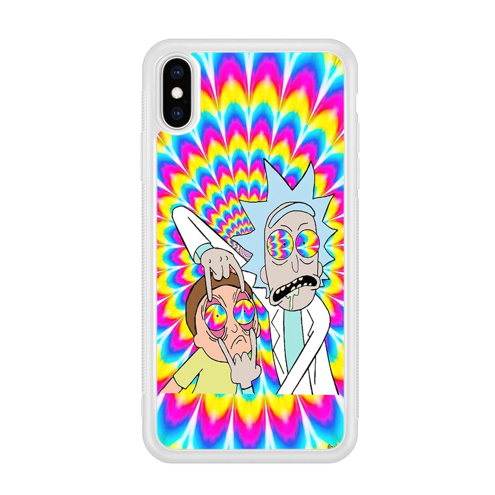 Rick and Morty Hippie Hype iPhone XS Case-Oxvistore