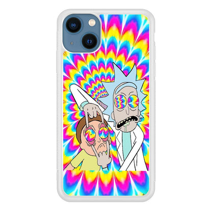 Rick and Morty Hippie Hype iPhone 14 Plus Case-Oxvistore