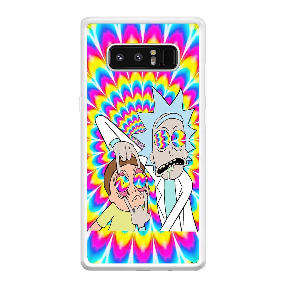 Rick and Morty Hippie Hype Samsung Galaxy Note 8 Case-Oxvistore