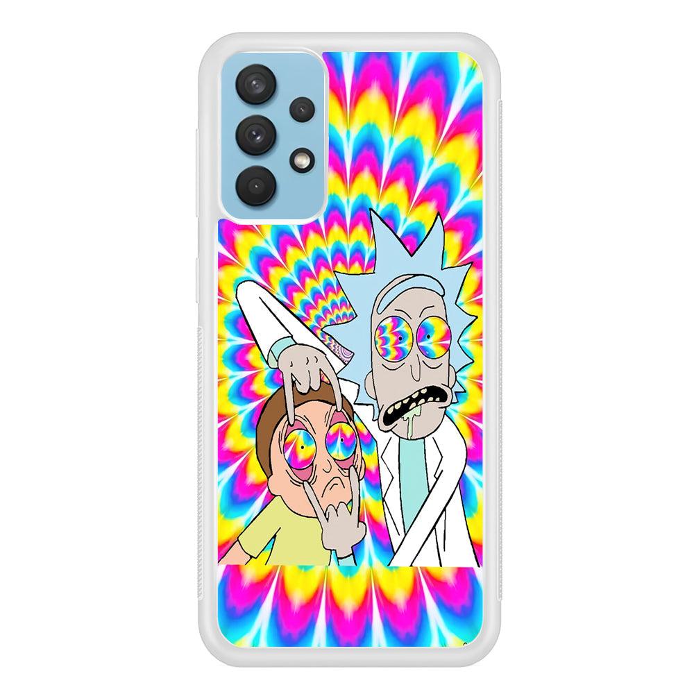 Rick and Morty Hippie Hype Samsung Galaxy A32 Case-Oxvistore