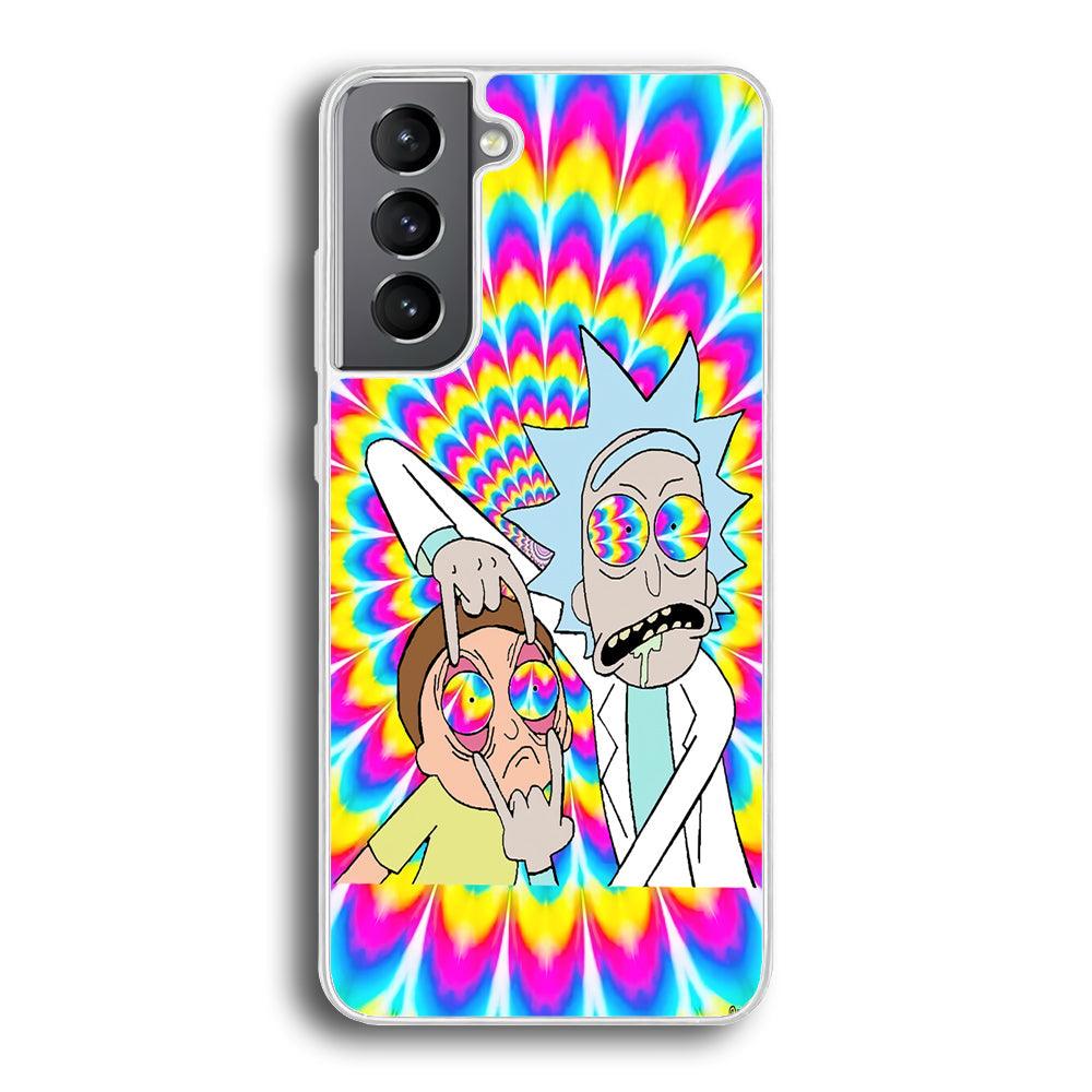 Rick and Morty Hippie Hype Samsung Galaxy S21 Case-Oxvistore