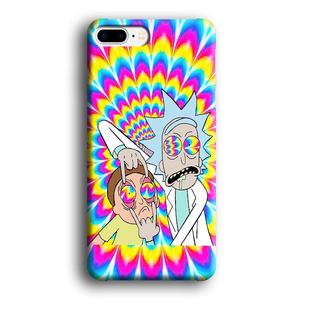 Rick and Morty Hippie Hype iPhone 8 Plus Case-Oxvistore