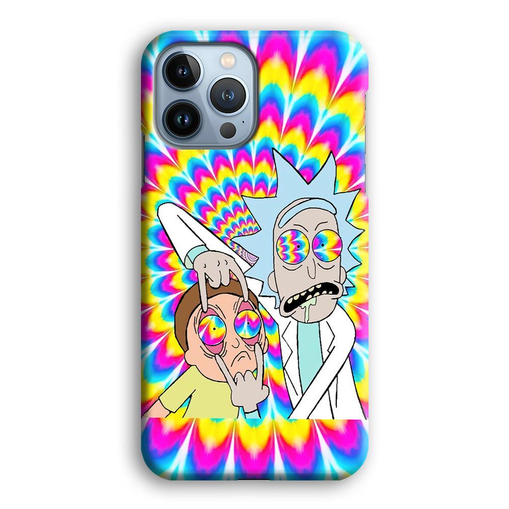 Rick and Morty Hippie Hype iPhone 15 Pro Case-Oxvistore