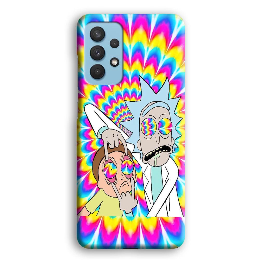 Rick and Morty Hippie Hype Samsung Galaxy A32 Case-Oxvistore