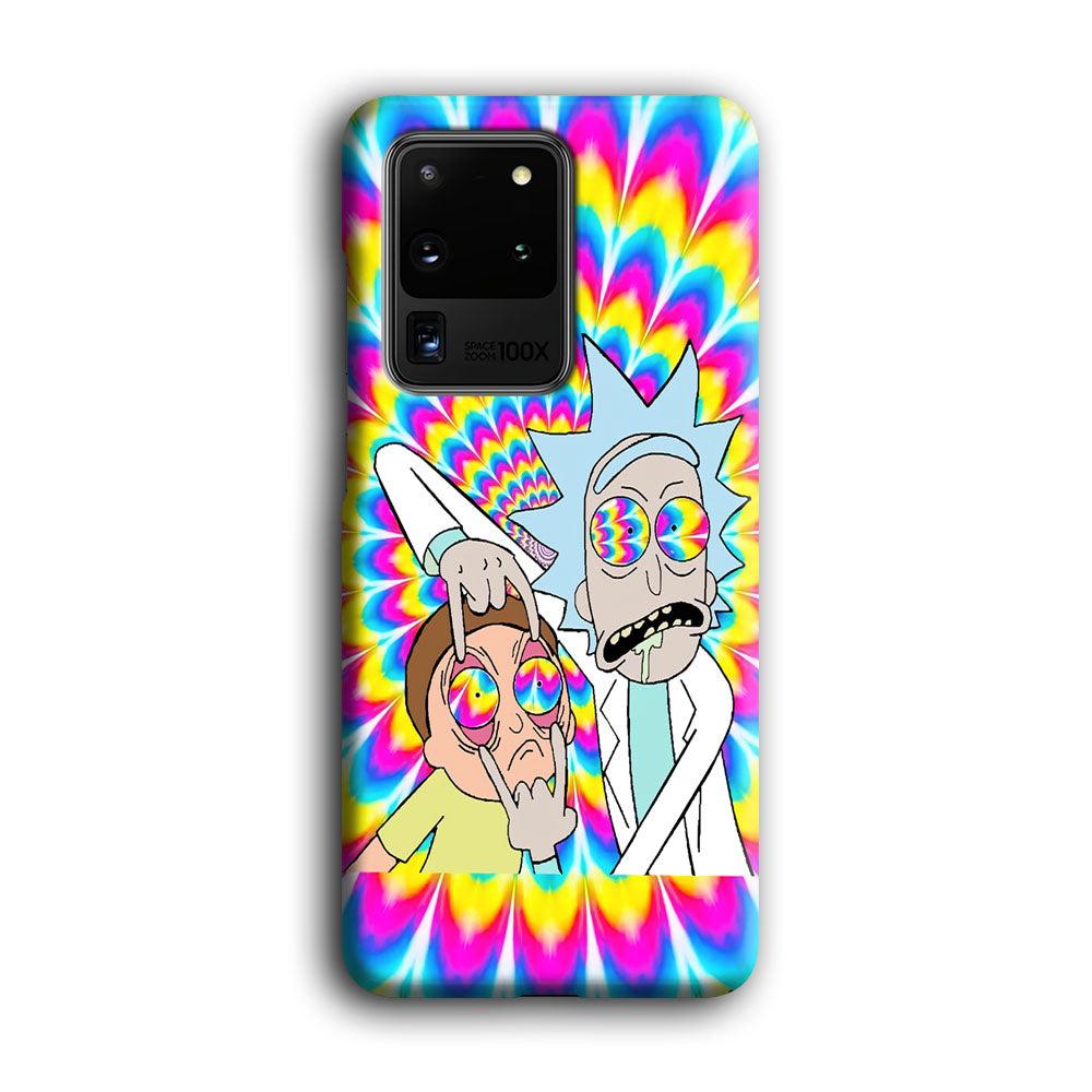 Rick and Morty Hippie Hype Samsung Galaxy S20 Ultra Case-Oxvistore