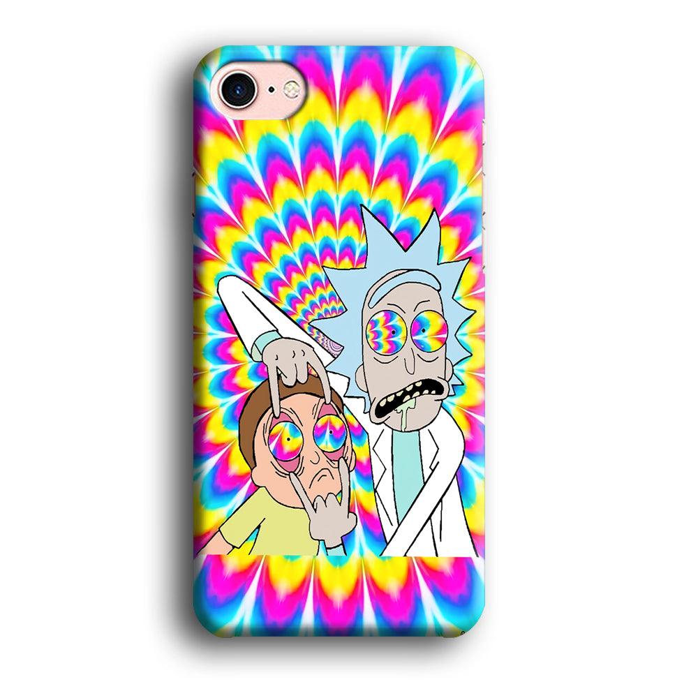 Rick and Morty Hippie Hype iPhone 7 Case-Oxvistore