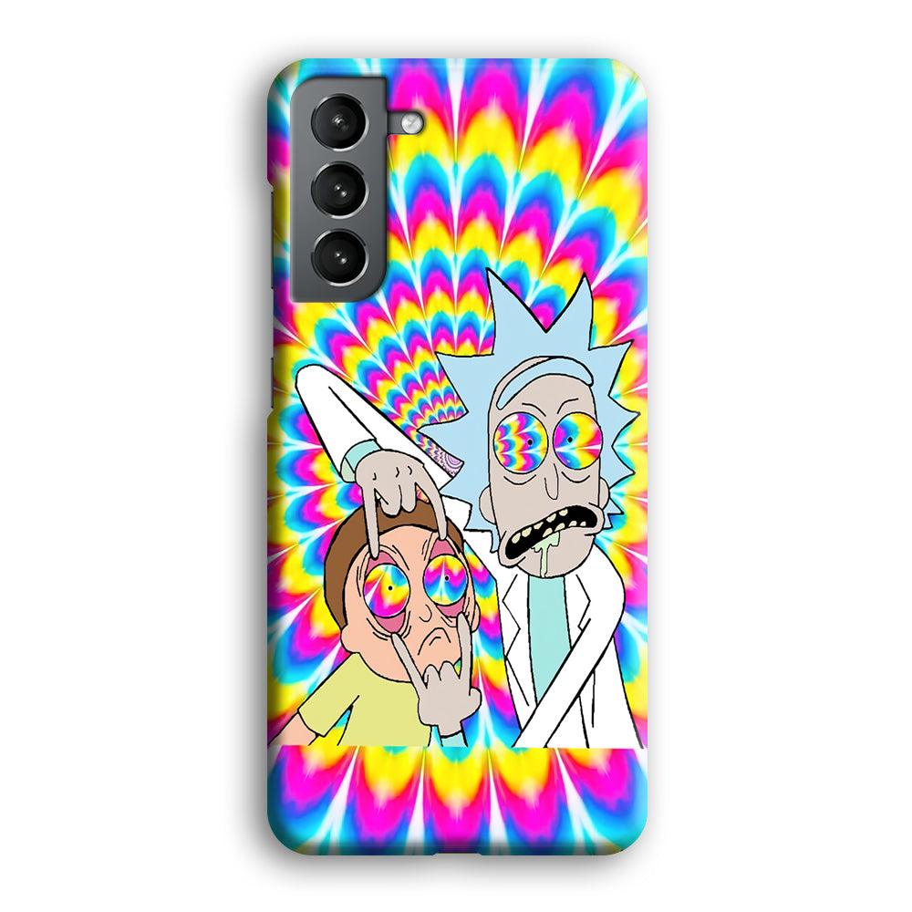 Rick and Morty Hippie Hype Samsung Galaxy S21 Case-Oxvistore