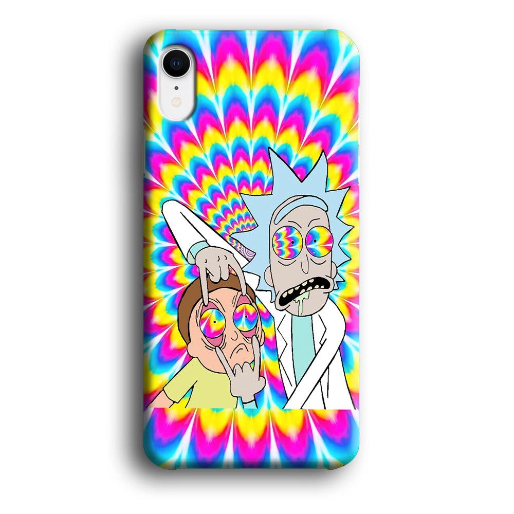 Rick and Morty Hippie Hype iPhone XR Case-Oxvistore