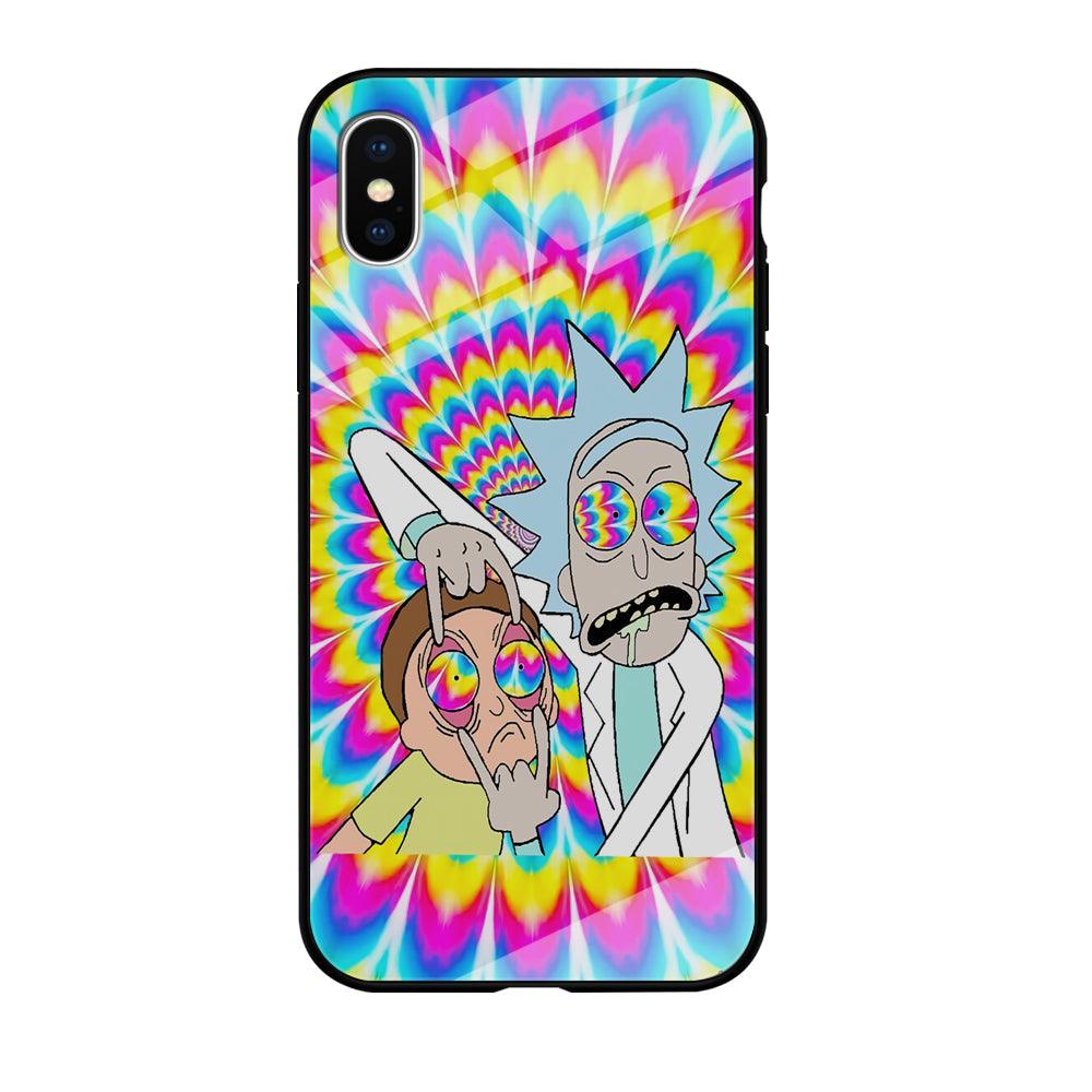 Rick and Morty Hippie Hype iPhone XS Case-Oxvistore