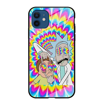 Rick and Morty Hippie Hype iPhone 12 Case-Oxvistore