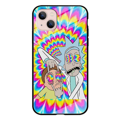 Rick and Morty Hippie Hype iPhone 14 Plus Case-Oxvistore