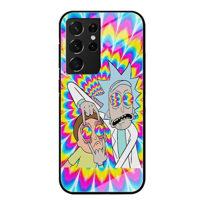 Rick and Morty Hippie Hype Samsung Galaxy S21 Ultra Case-Oxvistore