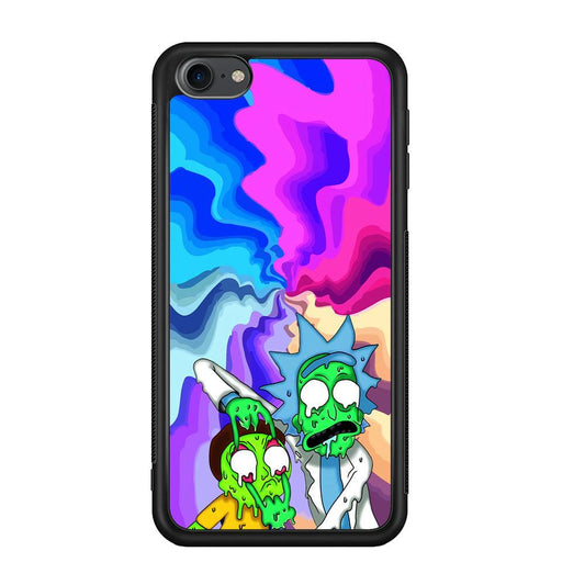 Rick and Morty Illussion of Life iPod Touch 6 Case-Rubber Black (2D Case)-Oxvistore