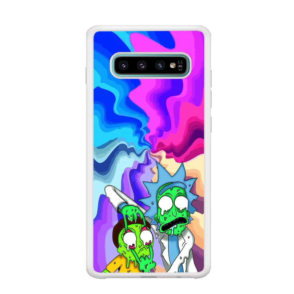 Rick and Morty Illussion of Life Samsung Galaxy S10 Case-Oxvistore