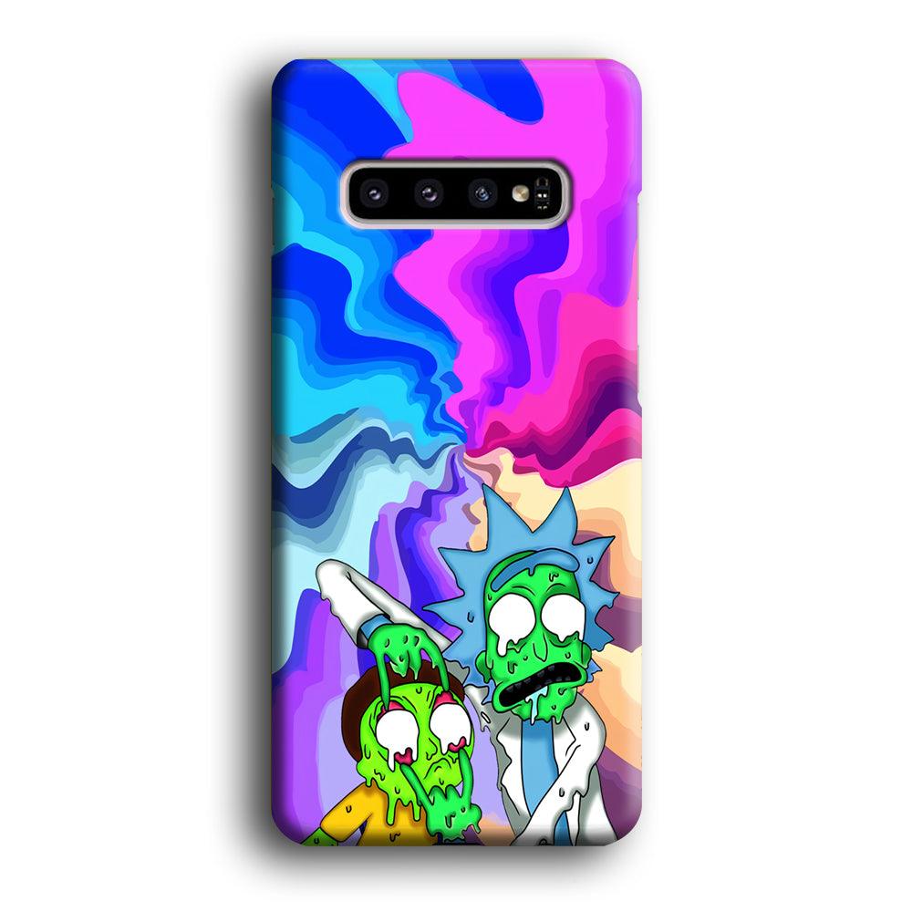 Rick and Morty Illussion of Life Samsung Galaxy S10 Case-Oxvistore