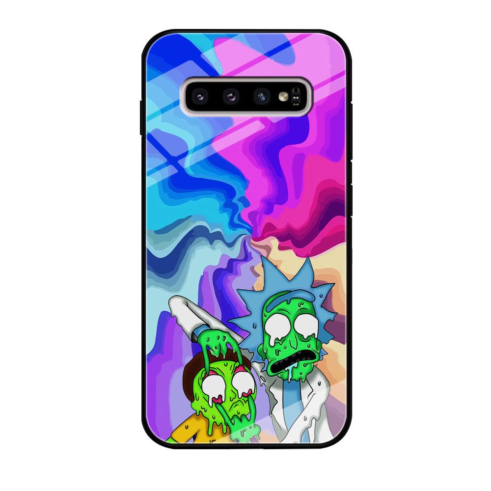 Rick and Morty Illussion of Life Samsung Galaxy S10 Case-Oxvistore