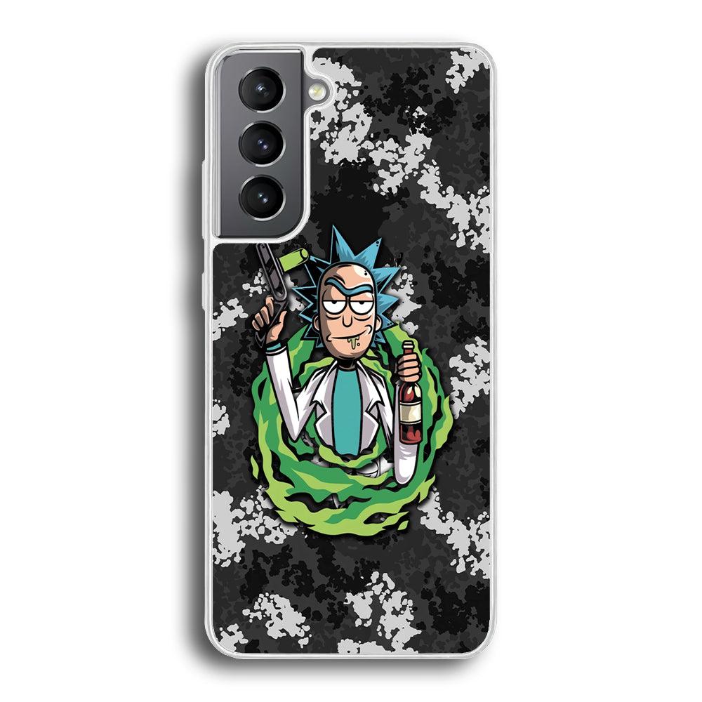 Rick and Morty Let's Have Fun Samsung Galaxy S21 Case-Oxvistore