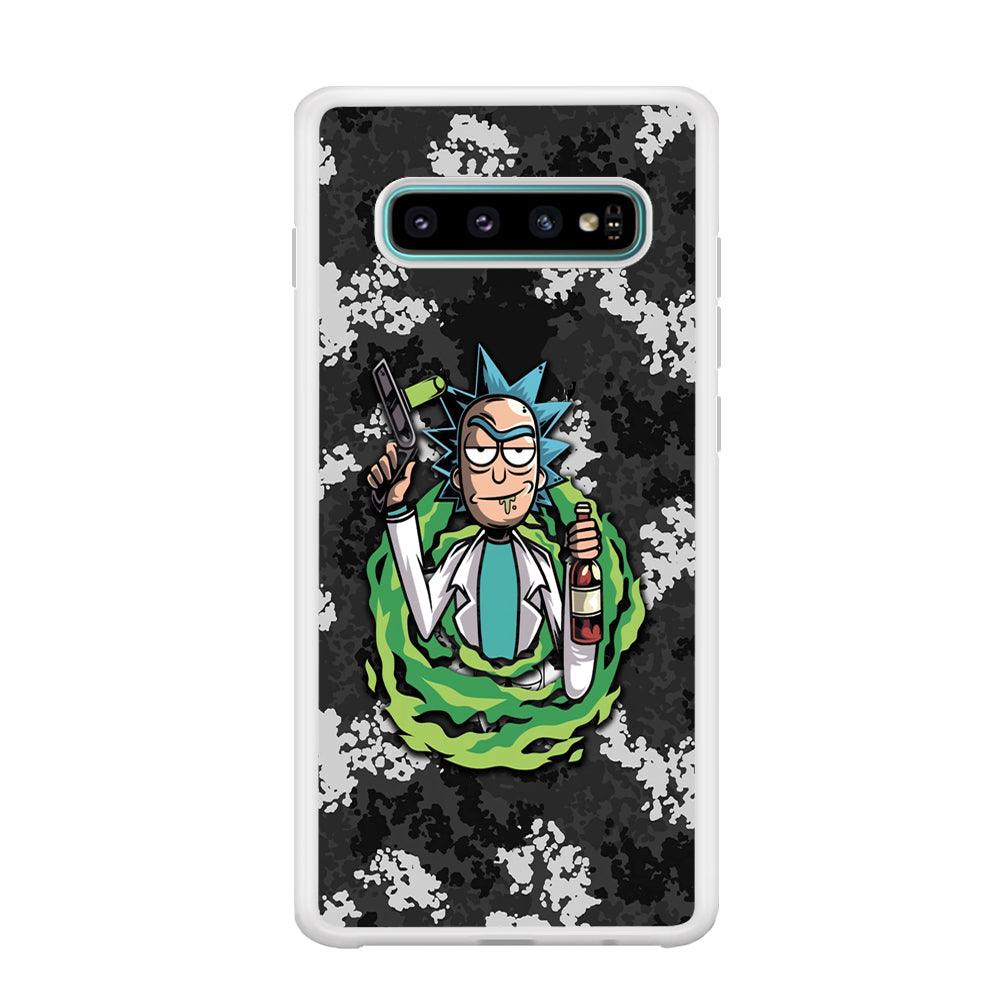 Rick and Morty Let's Have Fun Samsung Galaxy S10 Case-Oxvistore