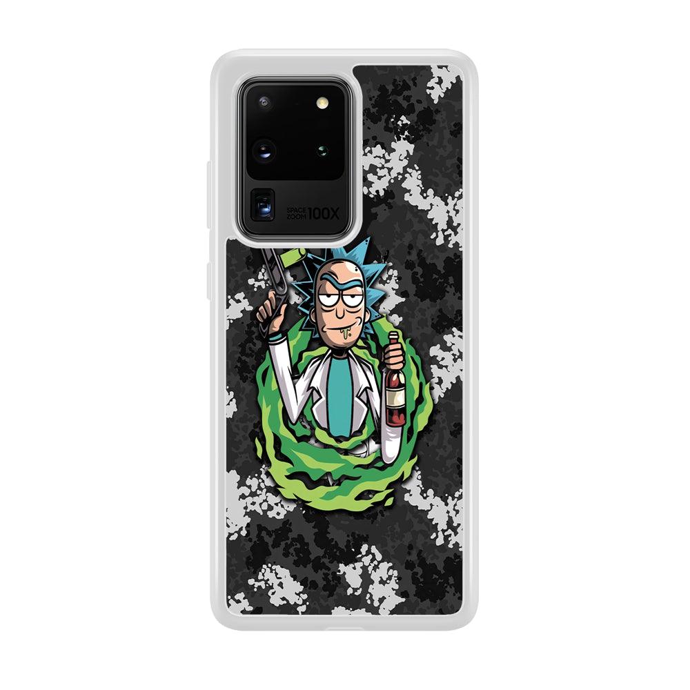 Rick and Morty Let's Have Fun Samsung Galaxy S20 Ultra Case-Oxvistore