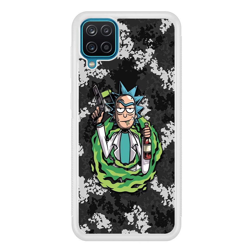 Rick and Morty Let's Have Fun Samsung Galaxy A12 Case-Oxvistore