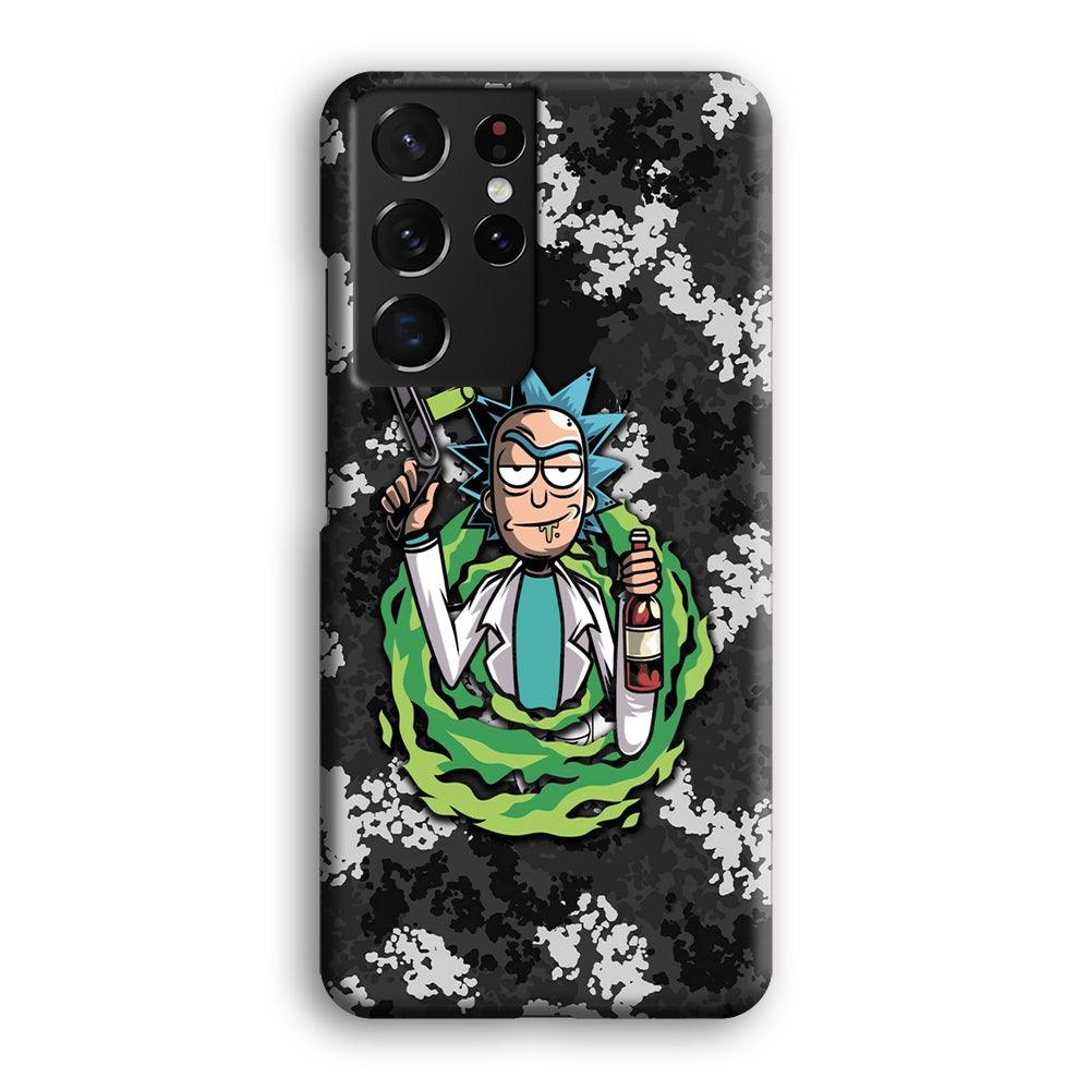 Rick and Morty Let's Have Fun Samsung Galaxy S21 Ultra Case-Oxvistore