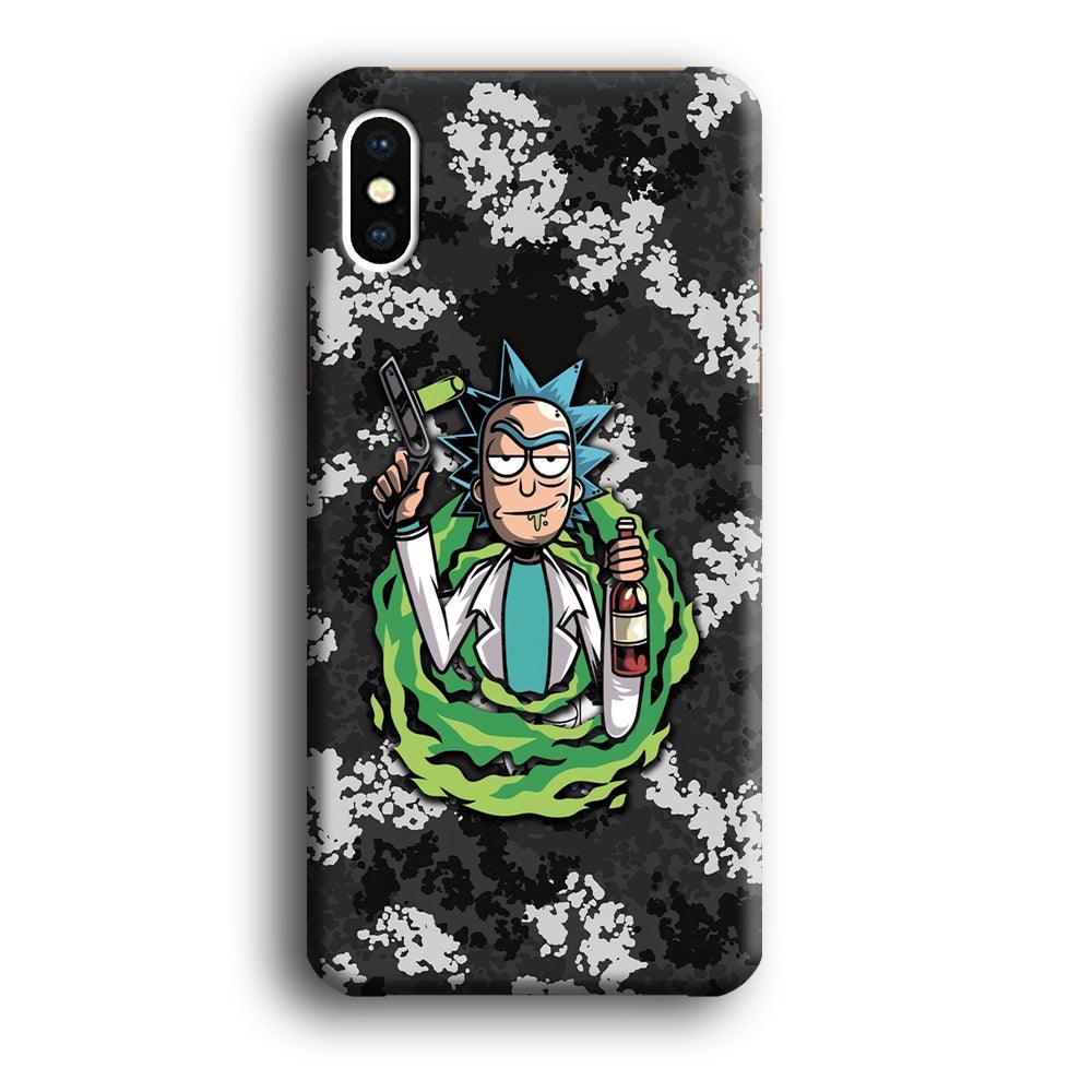 Rick and Morty Let's Have Fun iPhone XS Case-Oxvistore