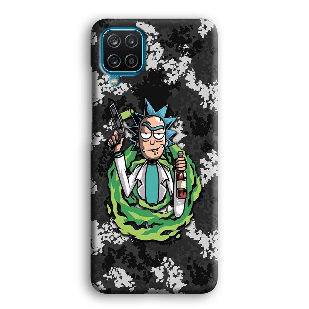 Rick and Morty Let's Have Fun Samsung Galaxy A12 Case-Oxvistore