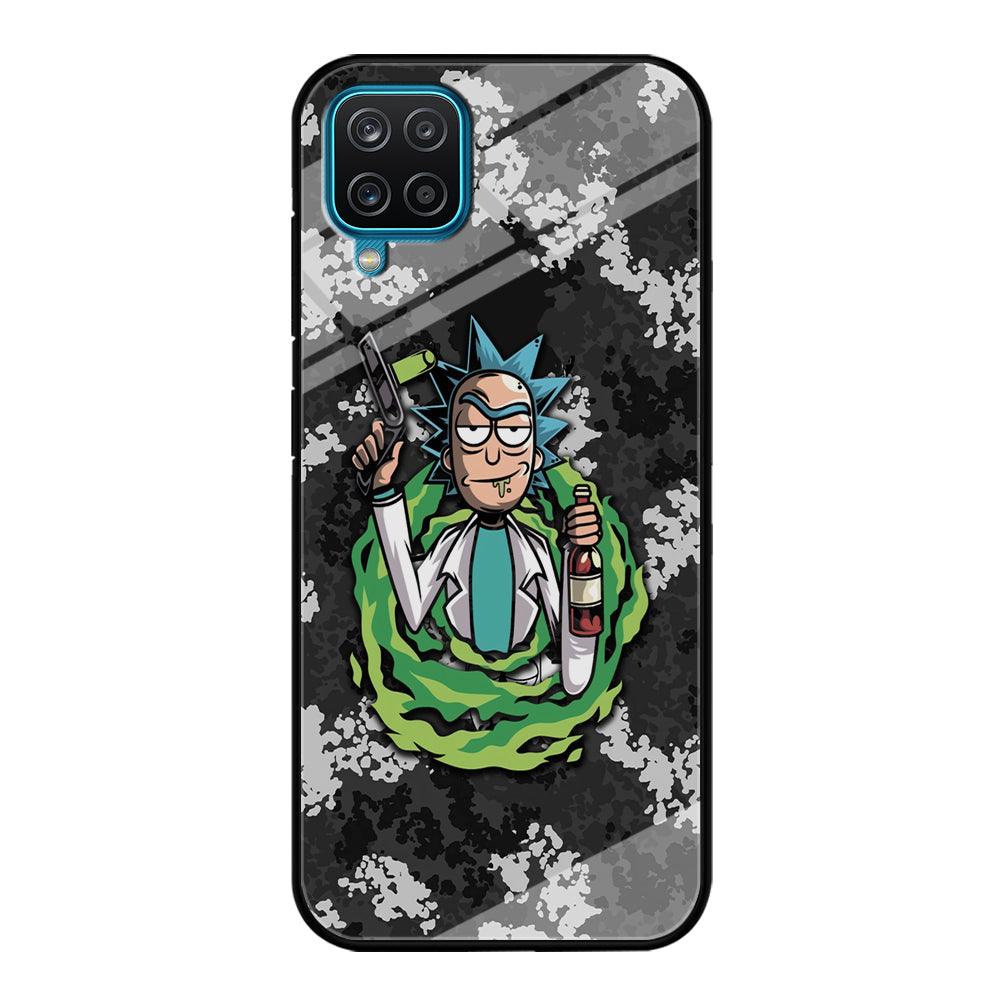 Rick and Morty Let's Have Fun Samsung Galaxy A12 Case-Oxvistore