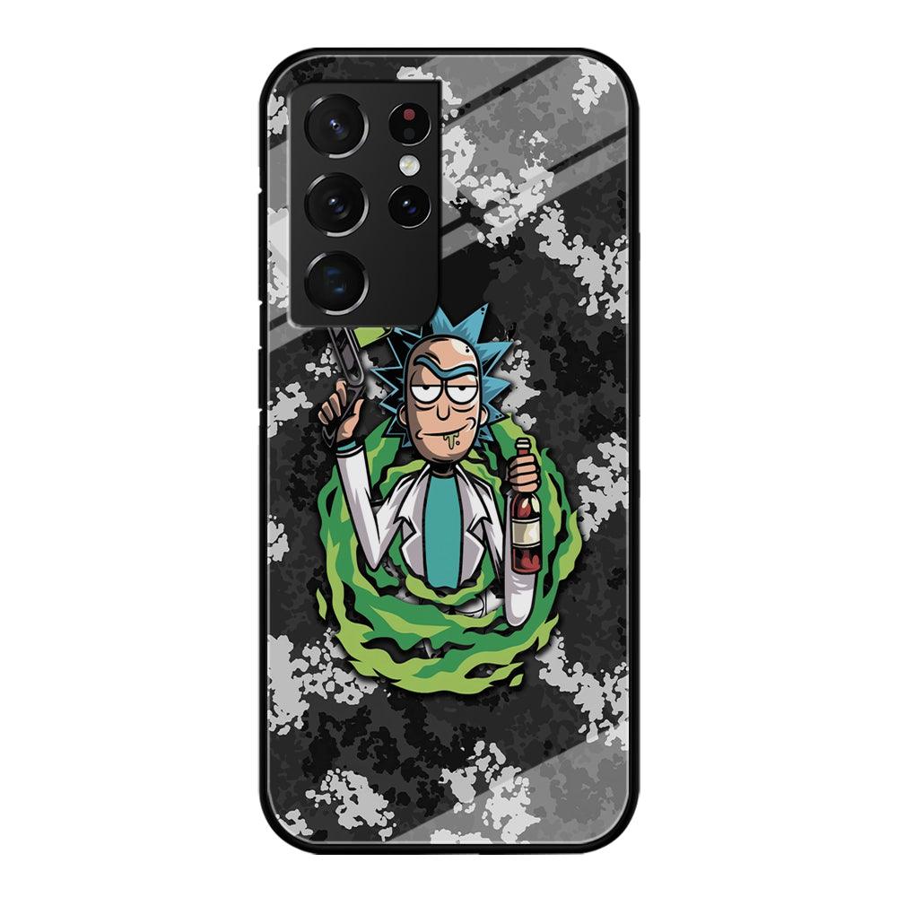 Rick and Morty Let's Have Fun Samsung Galaxy S21 Ultra Case-Oxvistore