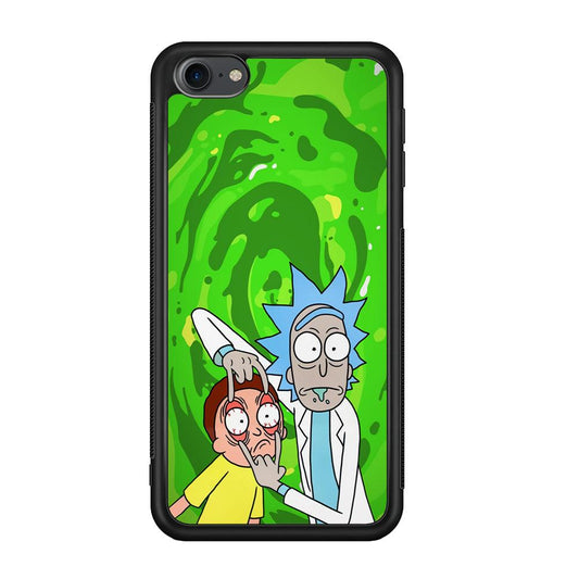 Rick and Morty Look The Real Life iPod Touch 6 Case-Rubber Black (2D Case)-Oxvistore