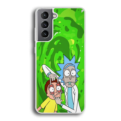 Rick and Morty Look The Real Life Samsung Galaxy S21 Case-Oxvistore