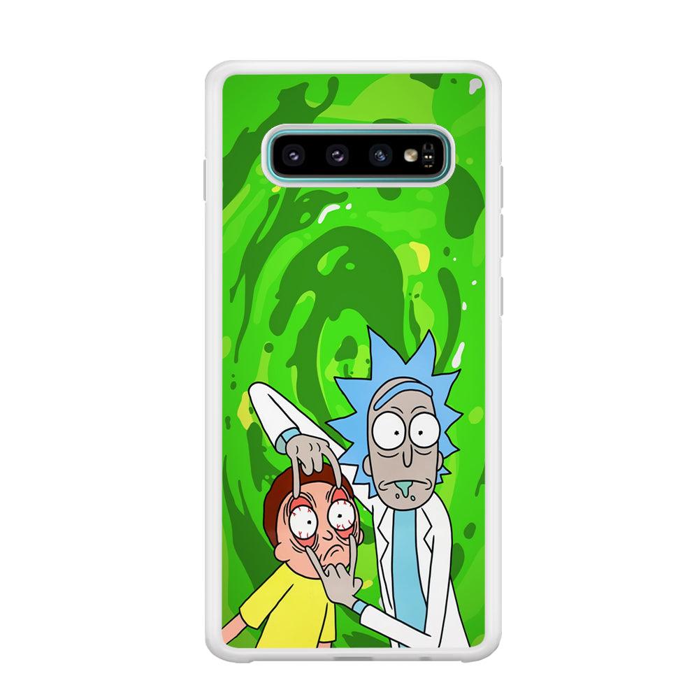 Rick and Morty Look The Real Life Samsung Galaxy S10 Case-Oxvistore