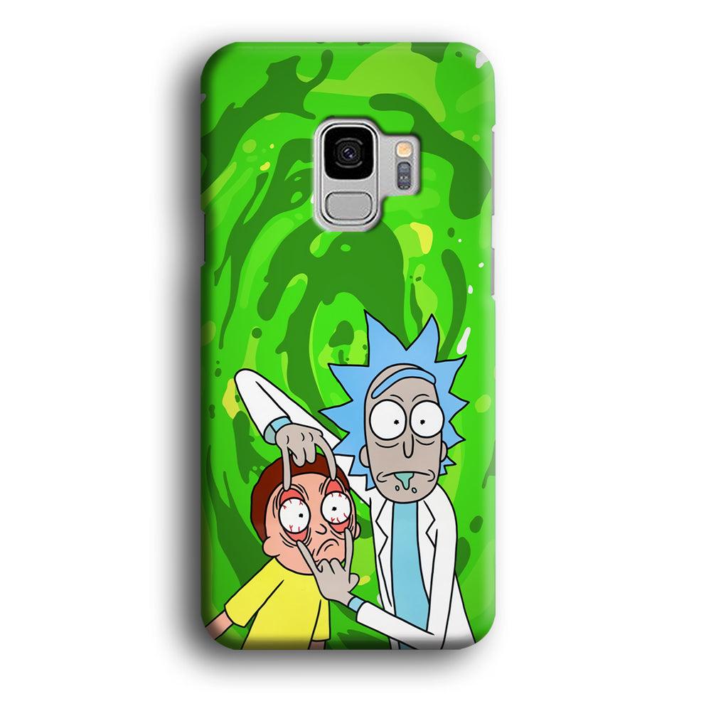 Rick and Morty Look The Real Life Samsung Galaxy S9 Case-Oxvistore