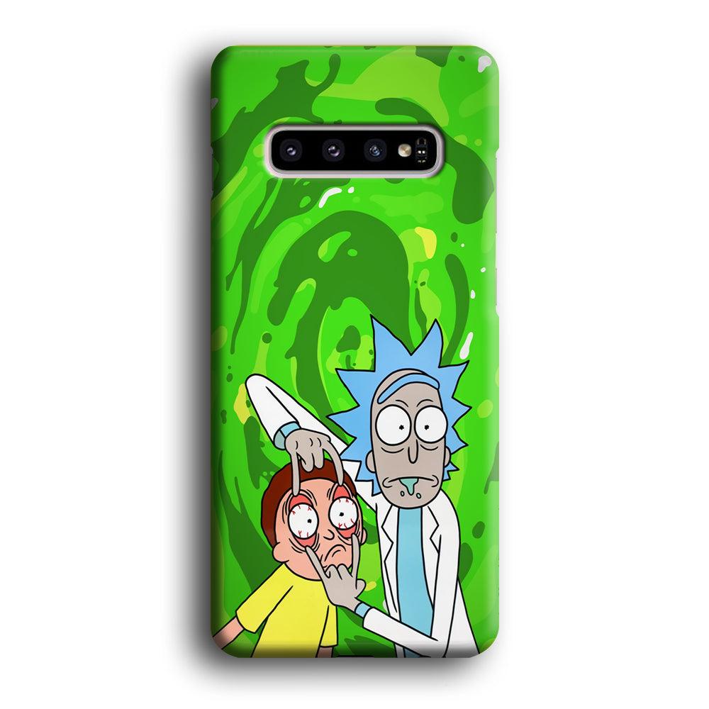 Rick and Morty Look The Real Life Samsung Galaxy S10 Case-Oxvistore