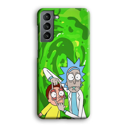 Rick and Morty Look The Real Life Samsung Galaxy S21 Case-Oxvistore