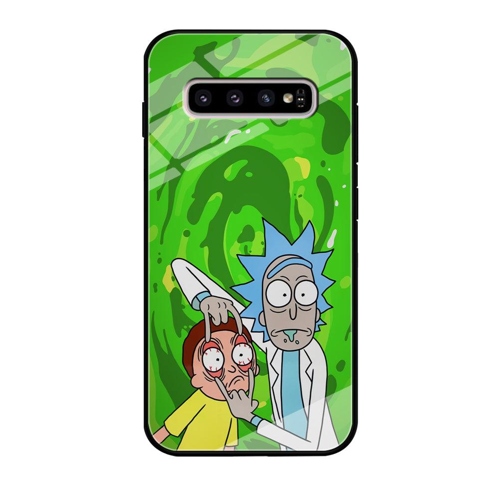 Rick and Morty Look The Real Life Samsung Galaxy S10 Case-Oxvistore