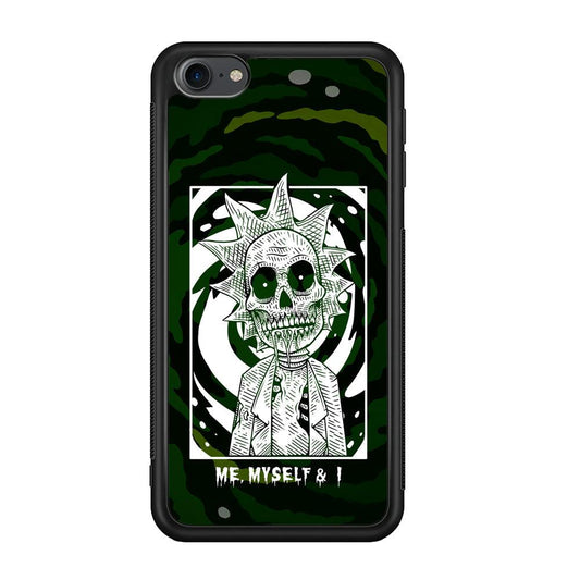 Rick and Morty Me, Myself and I iPod Touch 6 Case-Rubber Black (2D Case)-Oxvistore