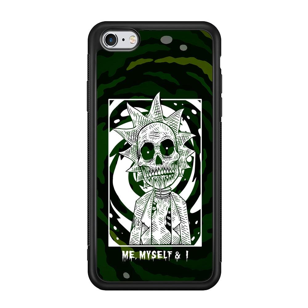 Rick and Morty Me, Myself and I iPhone 6 Plus | 6s Plus Case-Rubber Black (2D Case)-Oxvistore