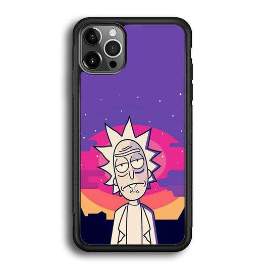 Rick and Morty Night Face iPhone 12 Pro Case-Oxvistore