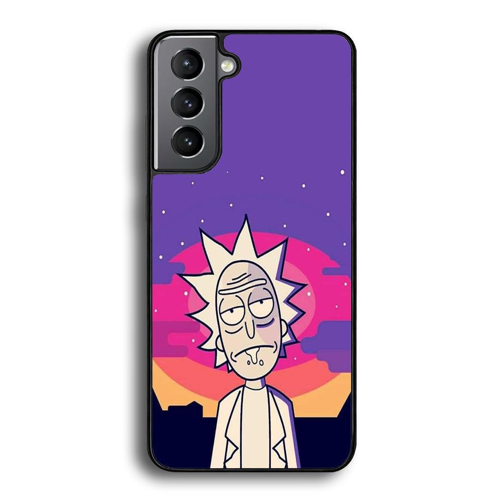 Rick and Morty Night Face Samsung Galaxy S21 Case-Oxvistore