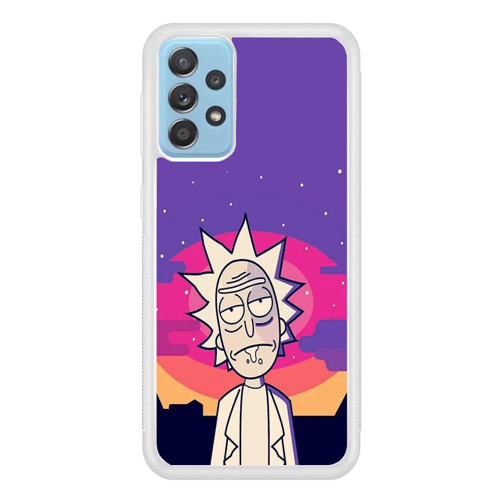 Rick and Morty Night Face Samsung Galaxy A72 Case-Oxvistore