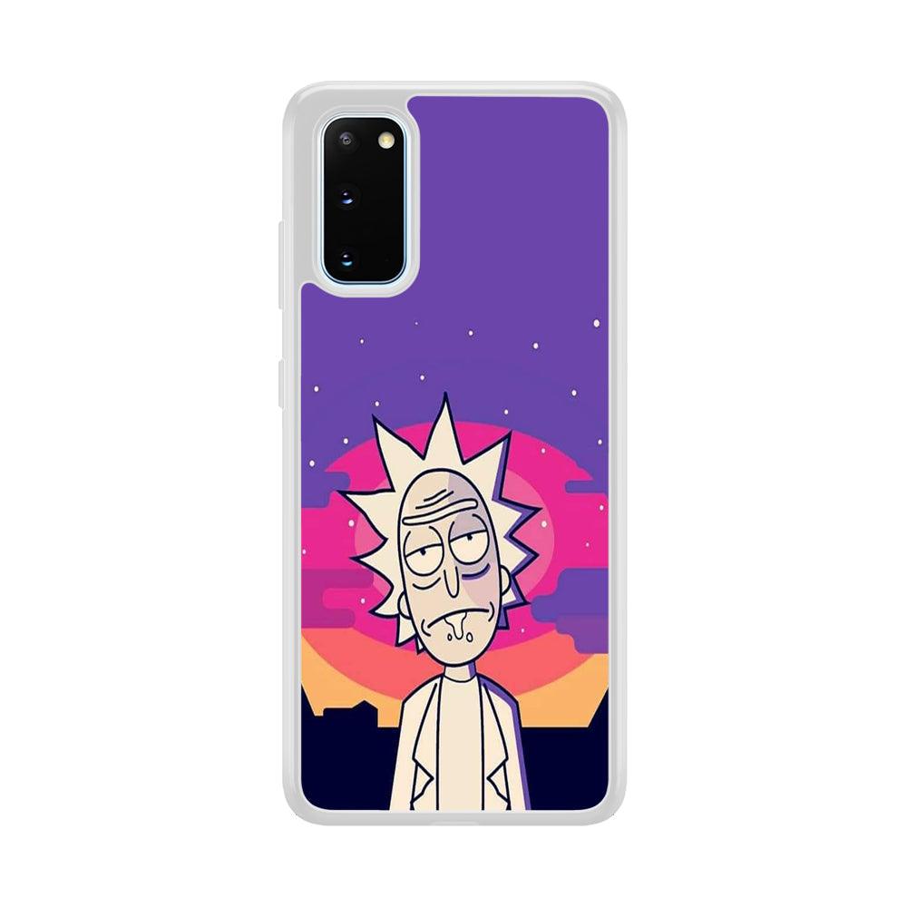 Rick and Morty Night Face Samsung Galaxy S20 Case-Oxvistore