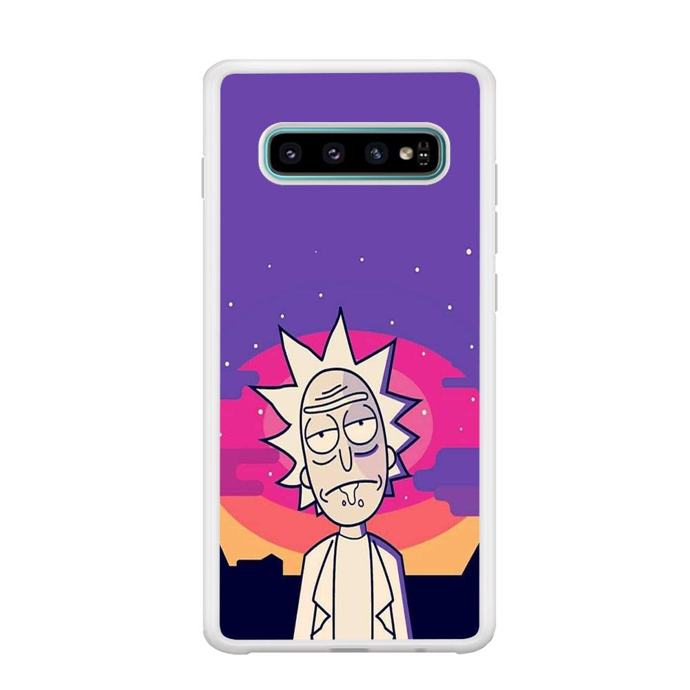 Rick and Morty Night Face Samsung Galaxy S10 Plus Case-Oxvistore