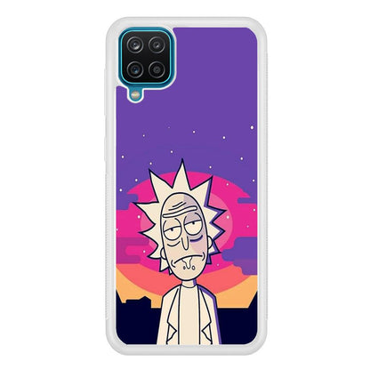 Rick and Morty Night Face Samsung Galaxy A12 Case-Oxvistore