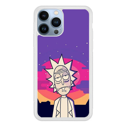 Rick and Morty Night Face iPhone 15 Pro Case-Oxvistore