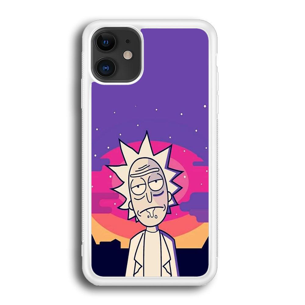 Rick and Morty Night Face iPhone 12 Case-Oxvistore