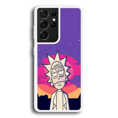 Rick and Morty Night Face Samsung Galaxy S21 Ultra Case-Oxvistore